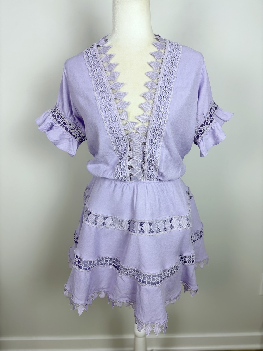 Peixoto Ora Dress in Dusty Lavender Size M - Picture 3 of 15